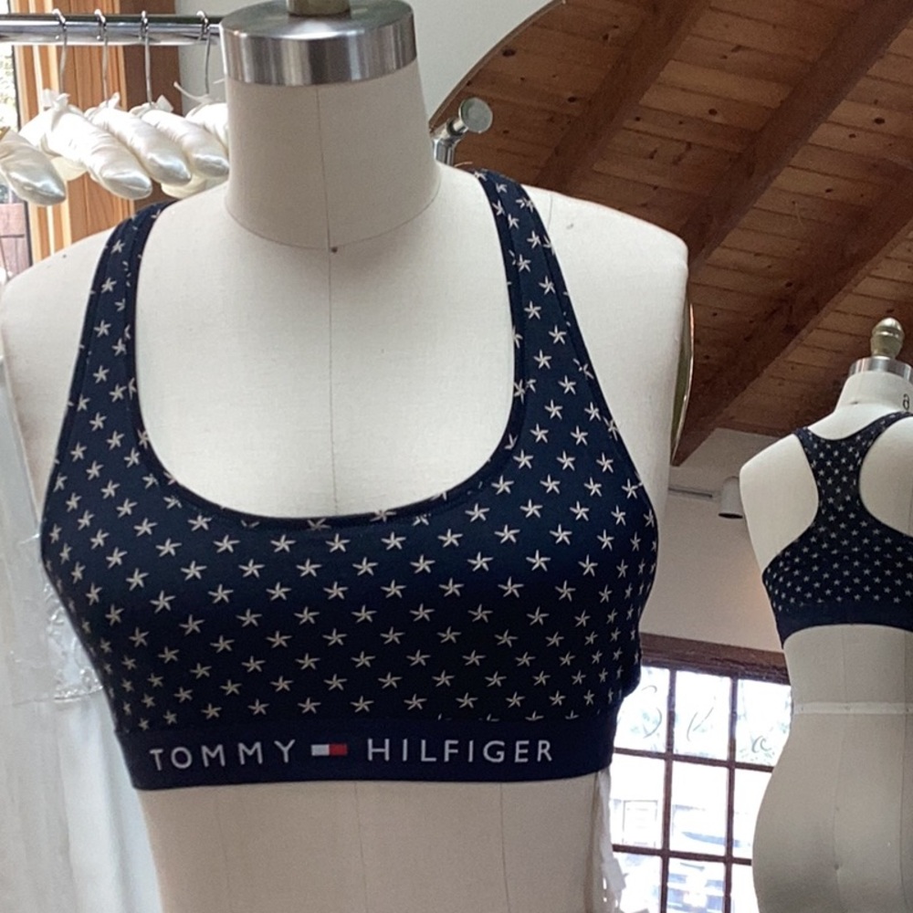 Tommy Hilfiger Dark Blue Star Sports Bra